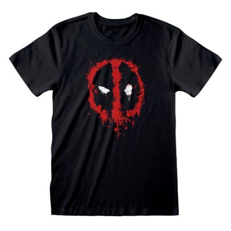 Heroes Inc. - Maglietta T-shirt Marvel Deadpool Logo Splat Taglia 2XL